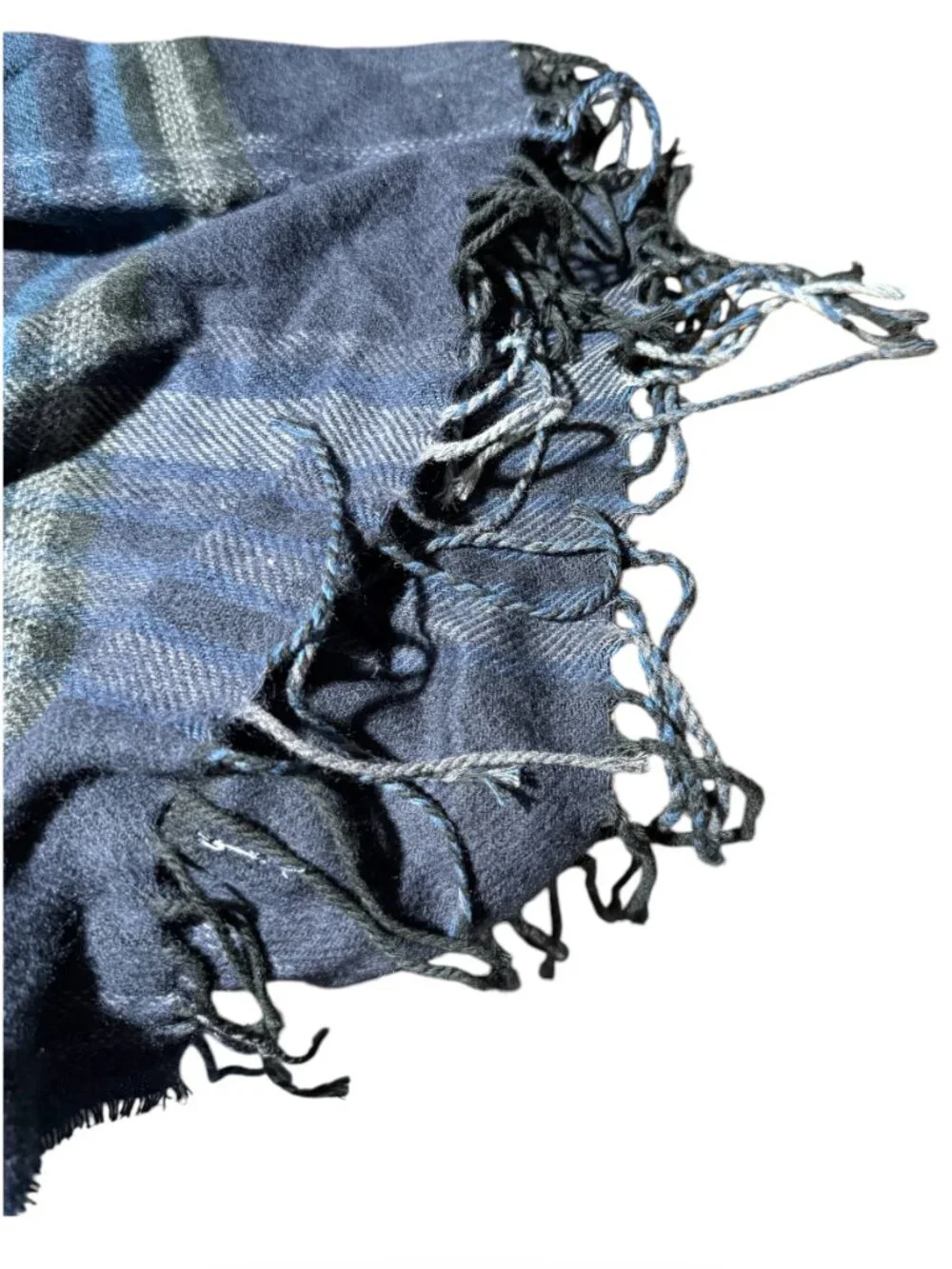 L'Accessorio Italiano‎ Men's Plaid Scarf Made In Italy Fringe NWT